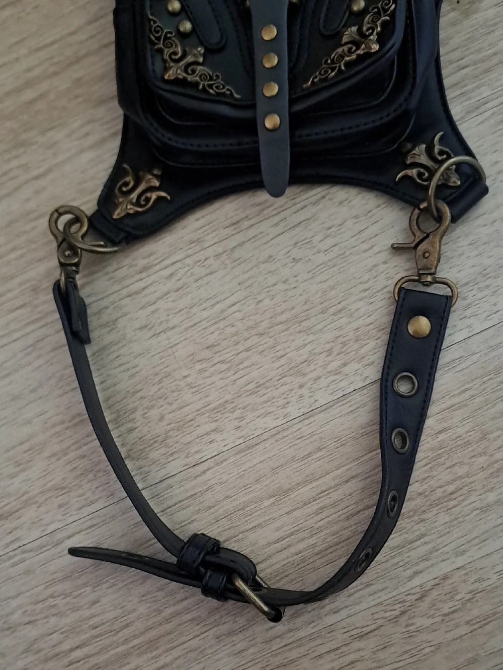 STEEL MOSTER Gothic Steampunk Handbag For Men and Women Hiking Fanny Pack.